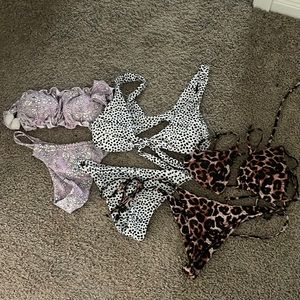 3 Patterned Bikinis
